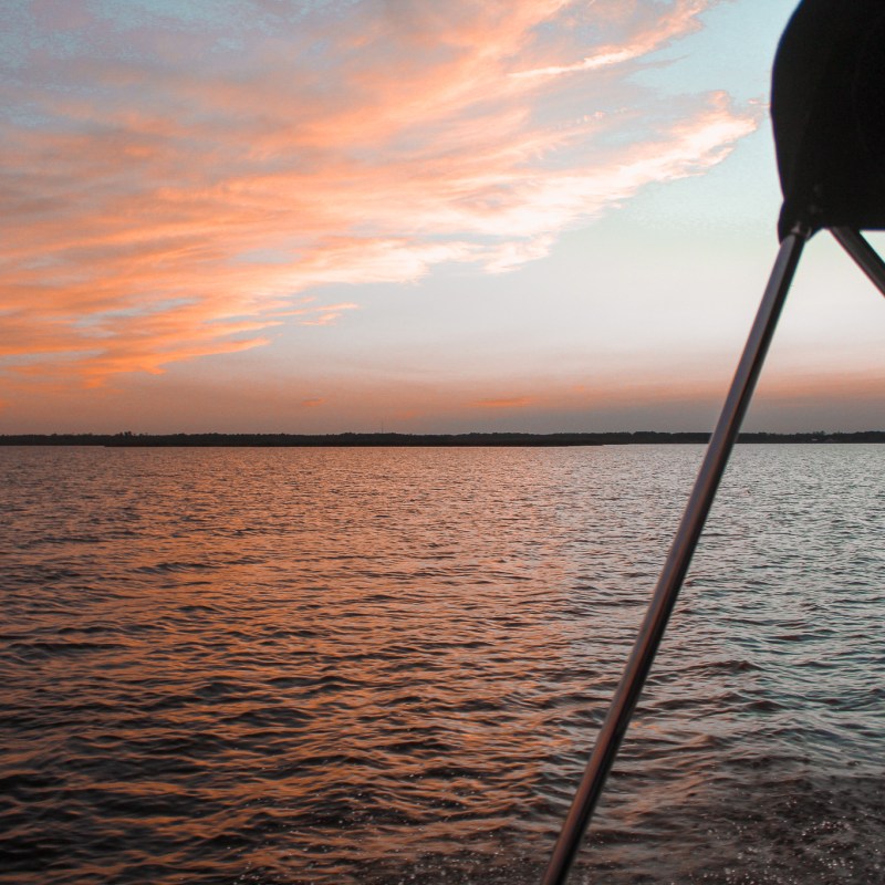 a boat on a body of water